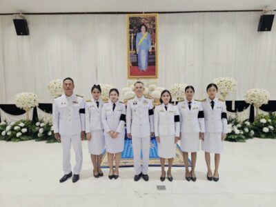 สตภ.13 และ สตจ.สุราษฎร์ธานี ร่วมพิธีบำเพ็ญกุศลและตักบาตรถวายพระราชกุศล ครบ 100 วัน (สตมวาร) แห่งการสวรรคต สมเด็จพระพันปีหลวง